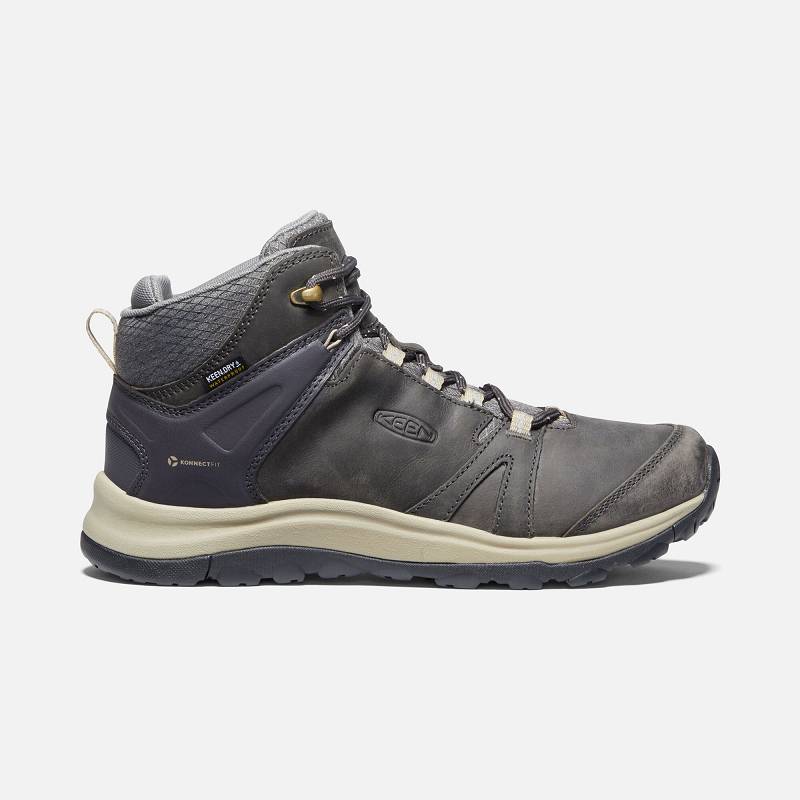 Keen Terradora II Leather Waterproof Wanderstiefel Damen DE-63910 Magnet/Plaza Taupe - Keen Damensch